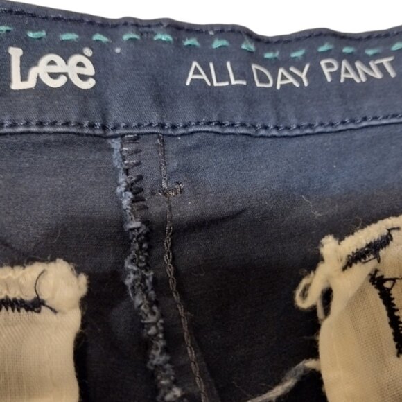 Women's Relaxed Fit Straight Leg Pant (All Day Pant) In Imperial Blue 12S Comfy! - Picture 2 of 16